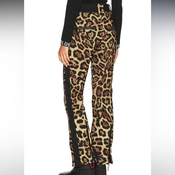 Goldbergh Pippa Roar Ski Pants Waterproof Leopard Jaguar Cheetah Print US 8 - Picture 2 of 10